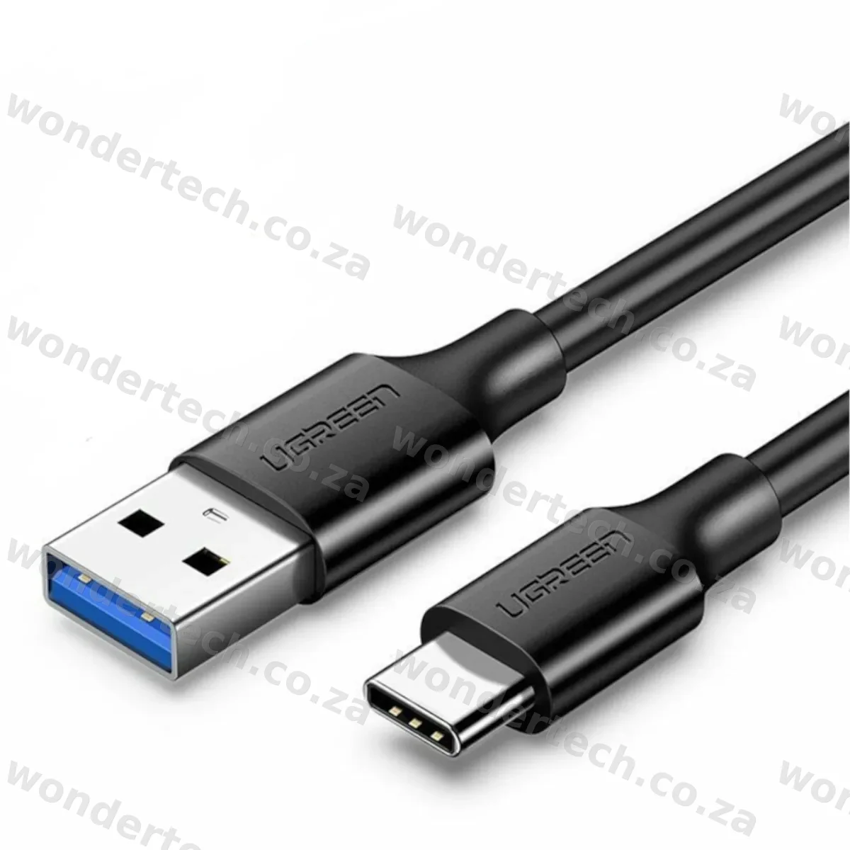 UGREEN Type-C to USB 3.0 Cable 2m – Fast Charging 3A, 5Gbps Sync – Black