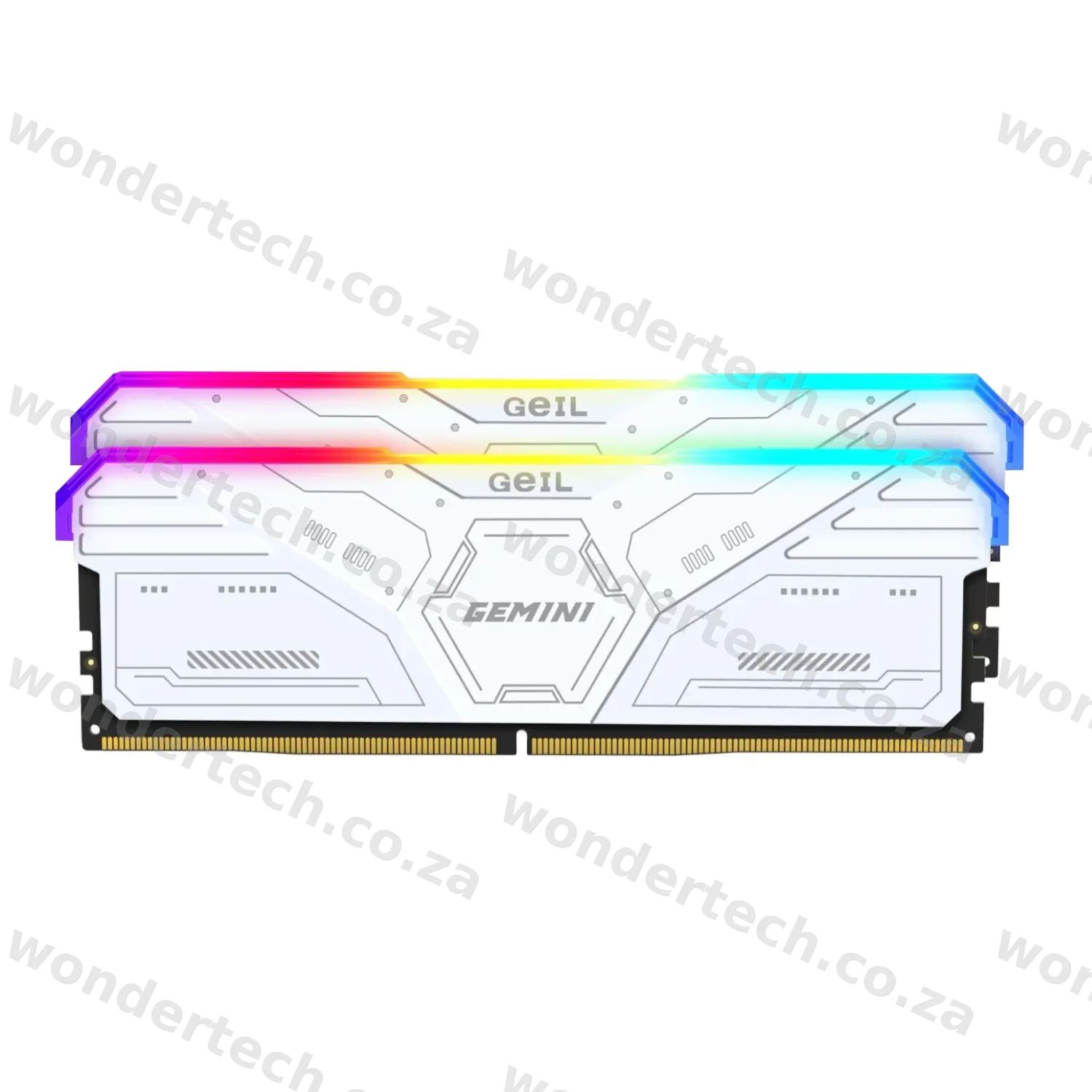 GeIL Gemini RGB 32GB DDR5 6000MHz Desktop Gaming Memory Kit (2 x 16GB) – White