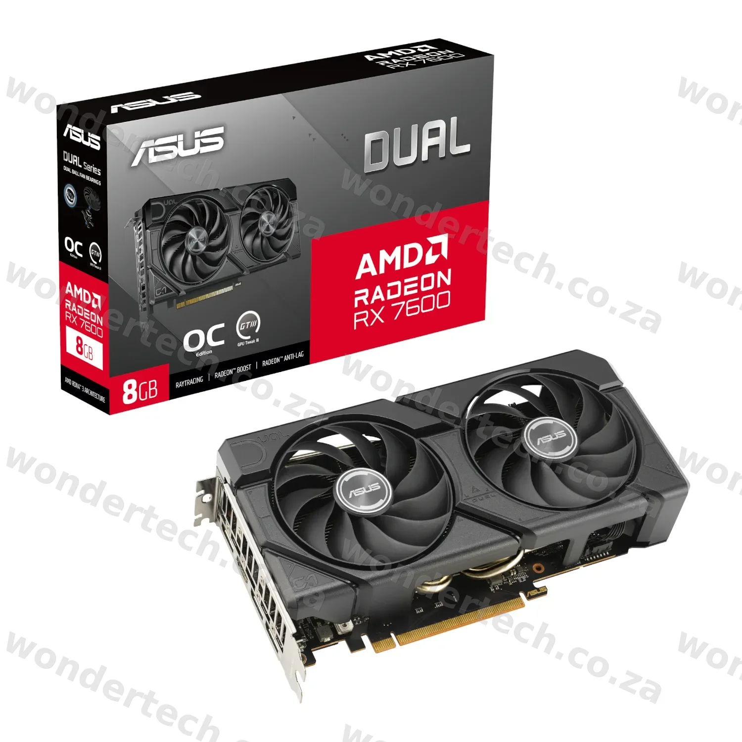 ASUS Dual Radeon RX 7600 EVO OC Edition 8GB GDDR6 Graphics Card