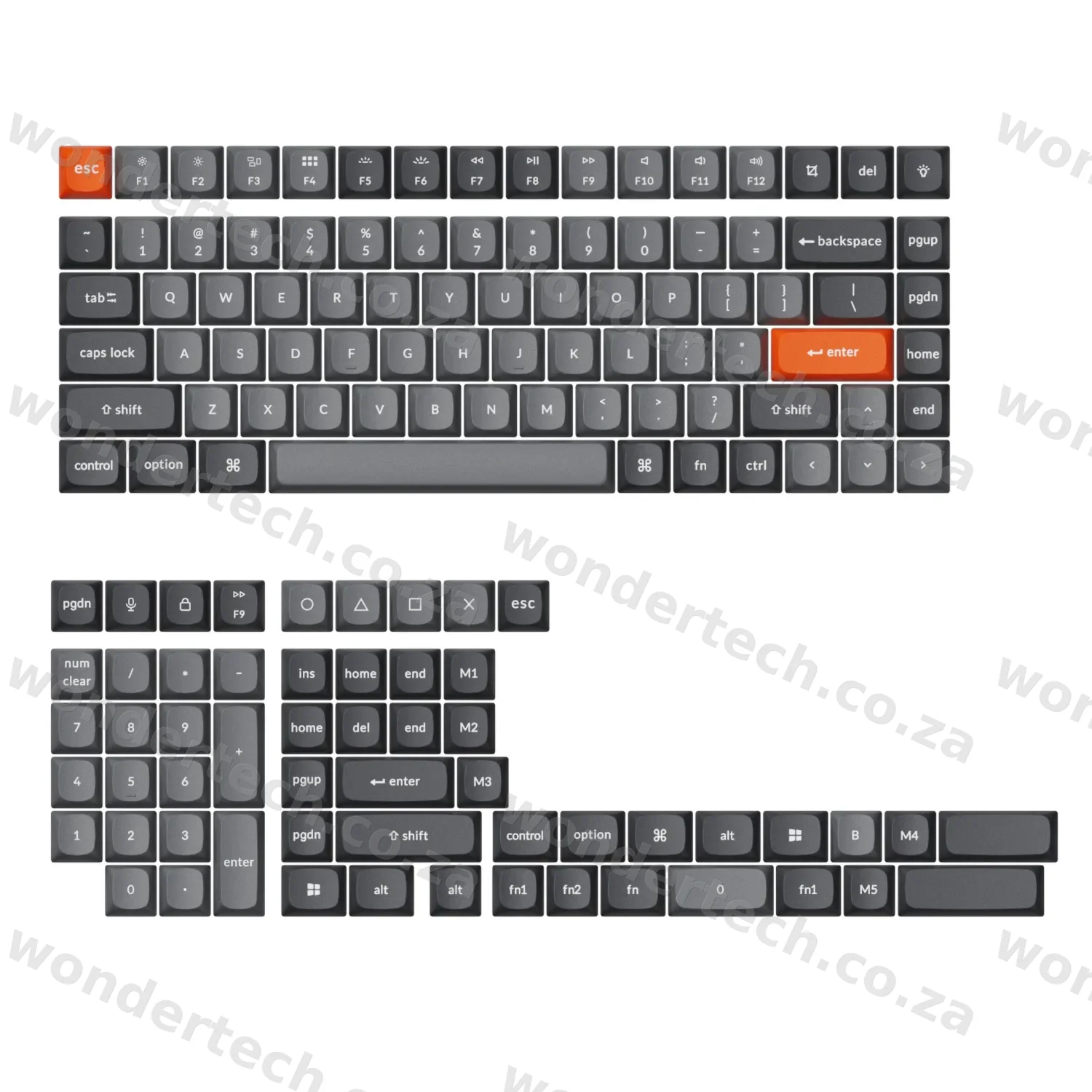Keychron Double-Shot PBT OSA Keycap Set - Grey