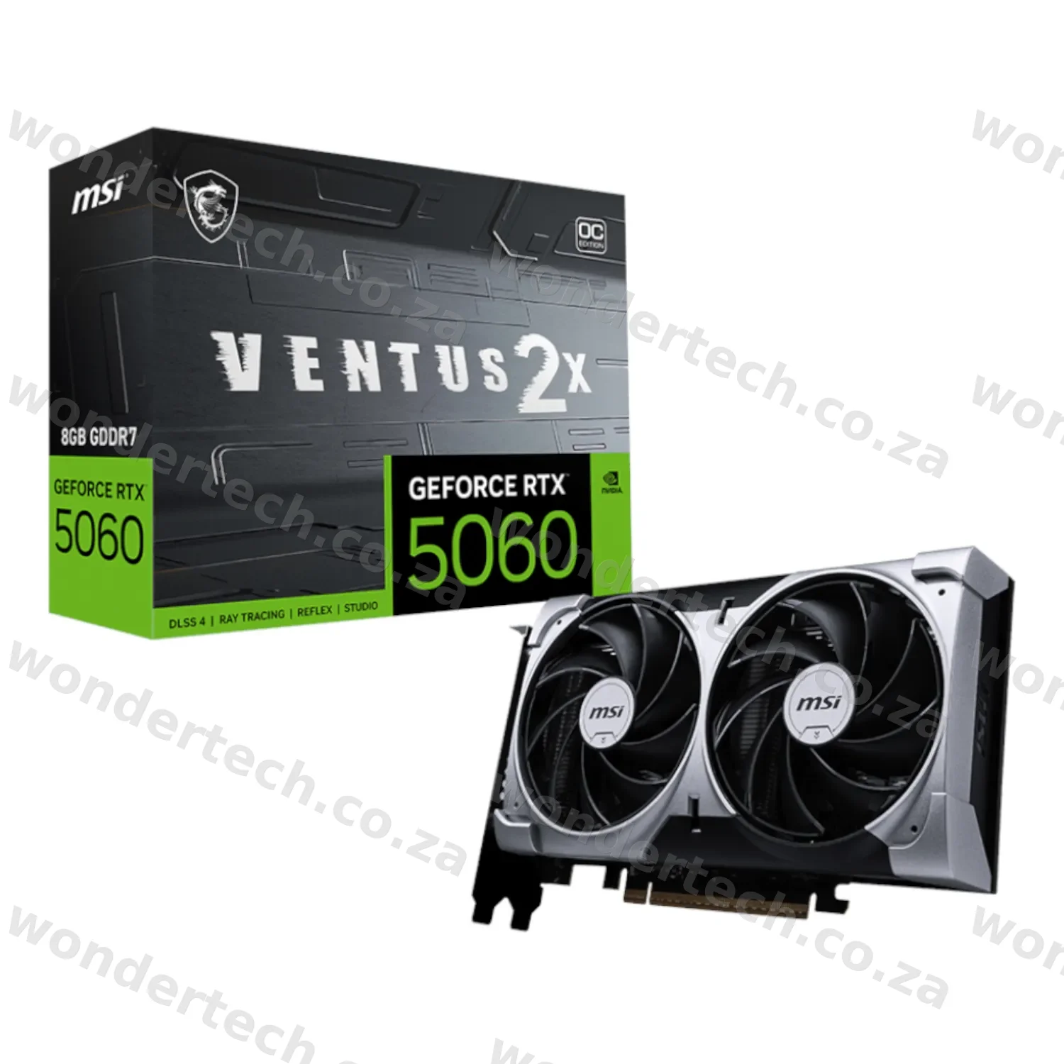 MSI GeForce RTX 5060 VENTUS 2X OC 8GB GDDR7 Graphics Card
