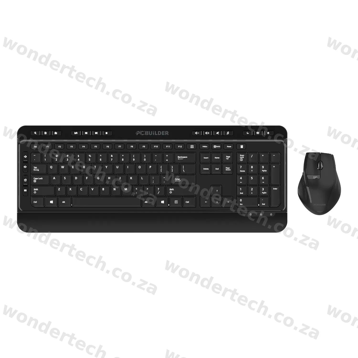 PCBuilder ALPHA Silent Wireless Keyboard and Mouse Combo