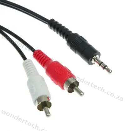 RCA TO STEREO MALE 1.5M