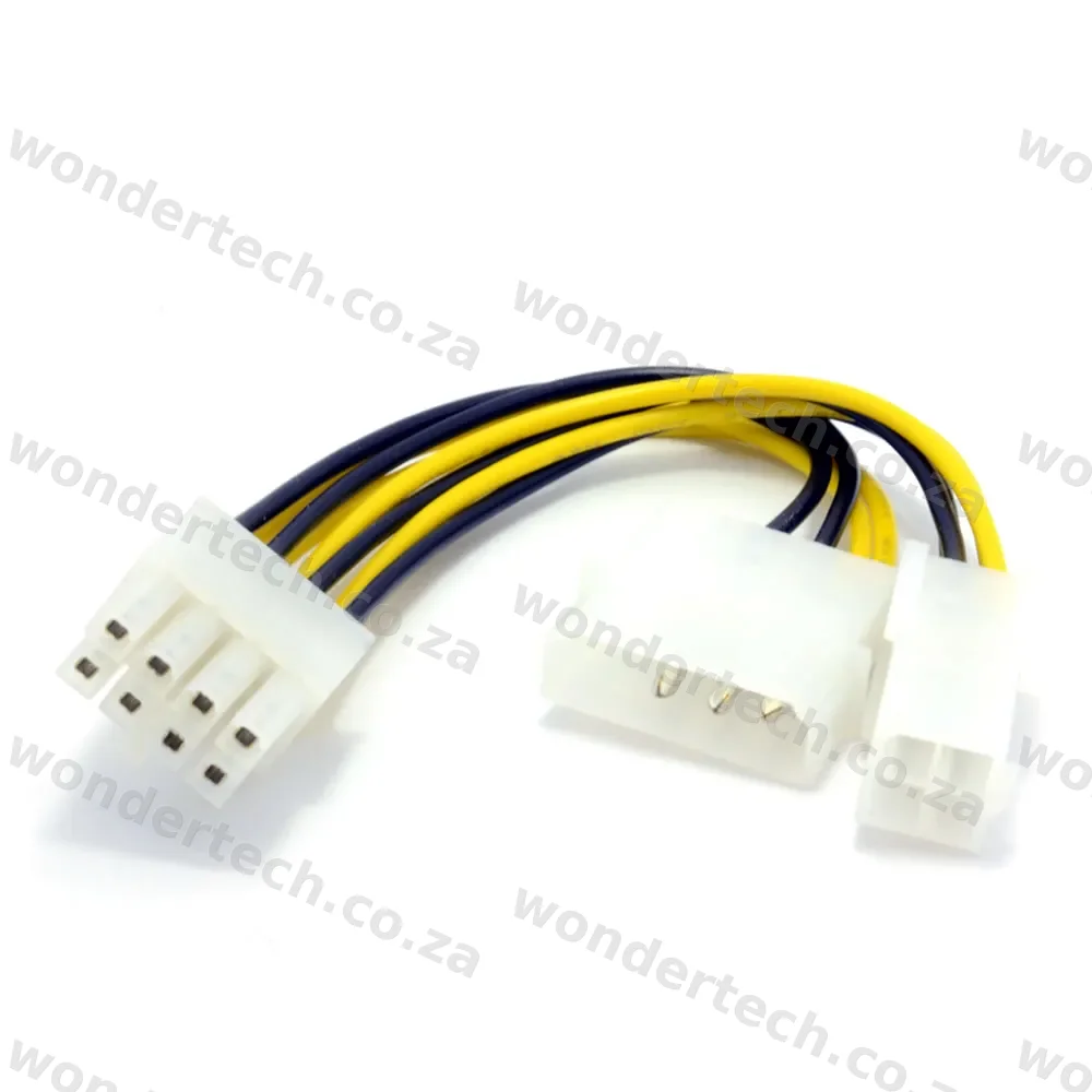 MOLEX 4 PIN TO 4PIN + 8PIN CPU