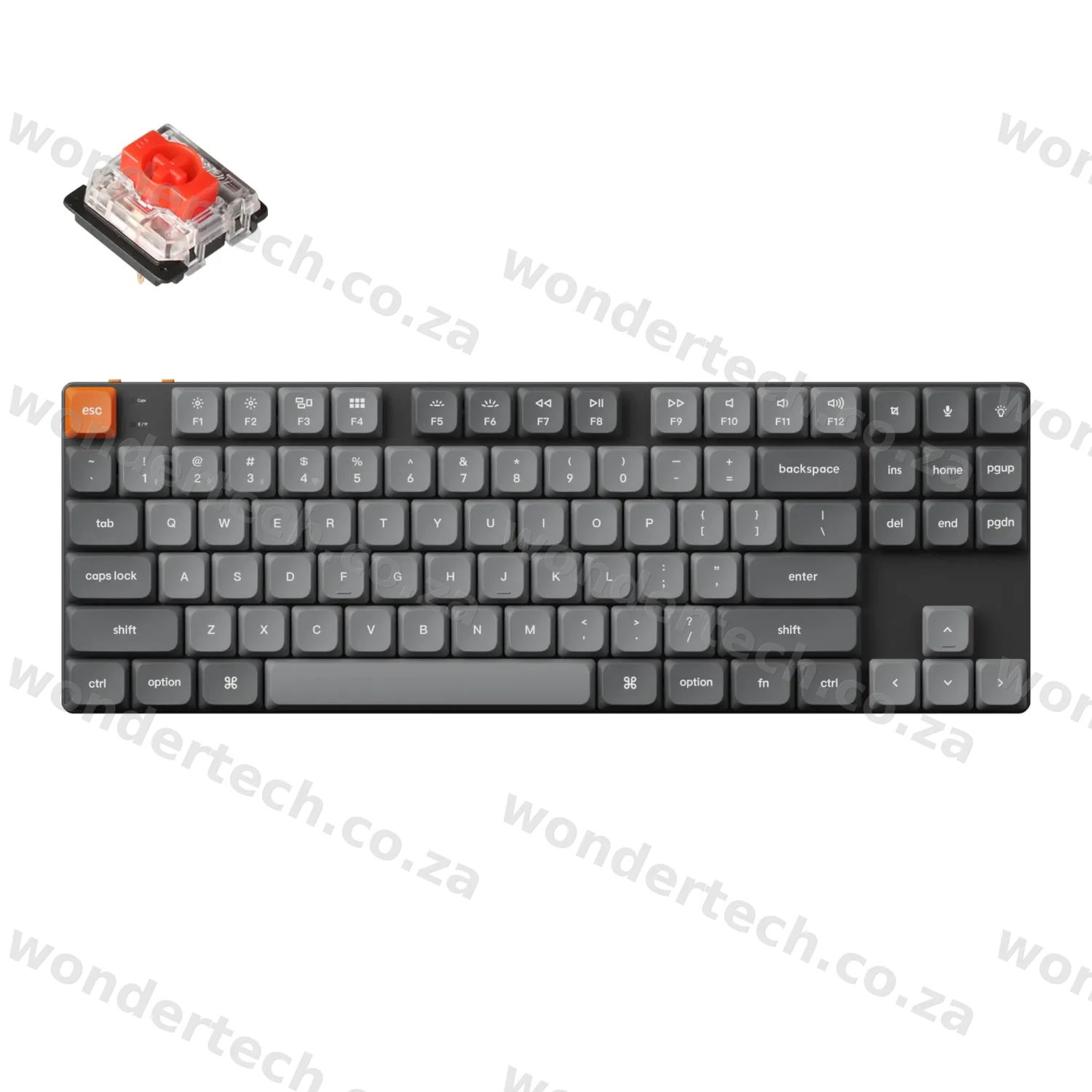 Keychron K1 Max QMK/VIA 80% Wireless Custom Mechanical Keyboard | RED Switches