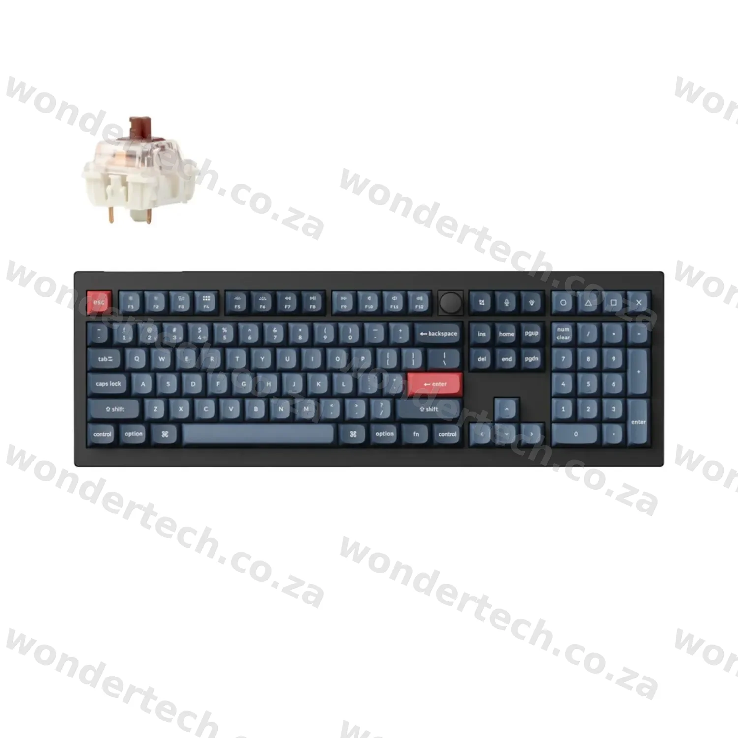 Keychron V6 Max Wireless Custom Keyboard - BROWN Switch