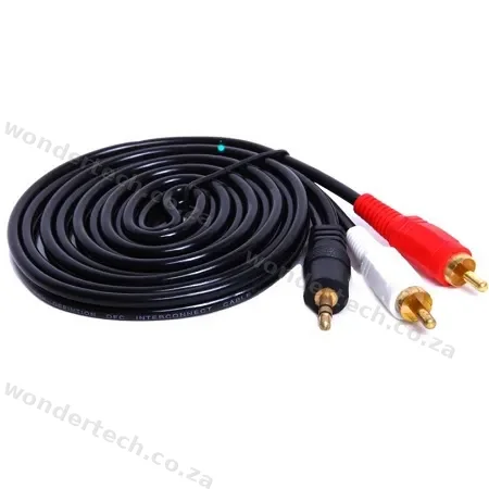 STEREO MALE TO 2 X RCA MALE 10MTR