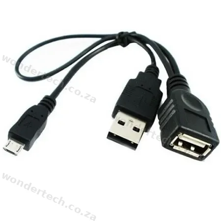 USB (M) TO (F)+(M)+MICRO (M)