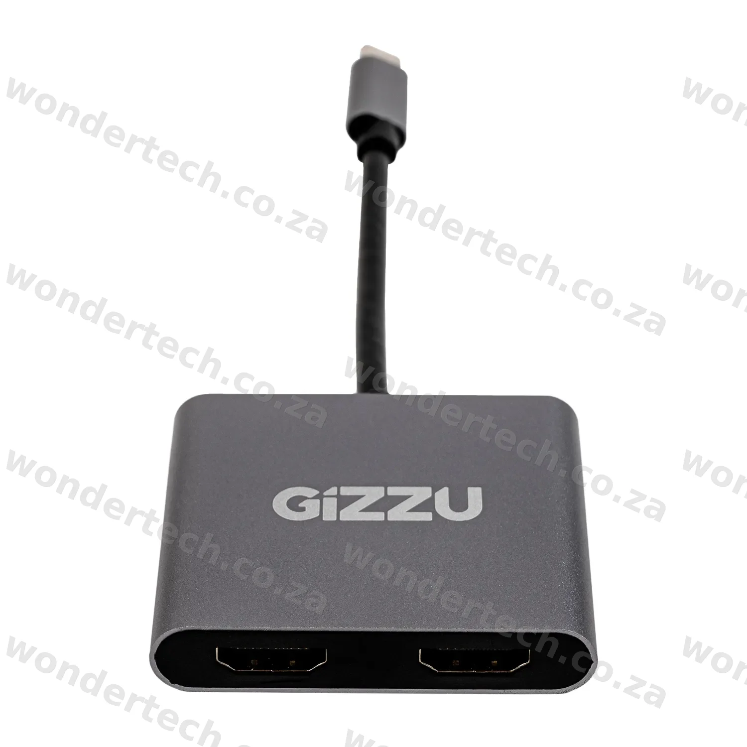 Gizzu 4-in-1 Type-C to Dual HDMI Hub