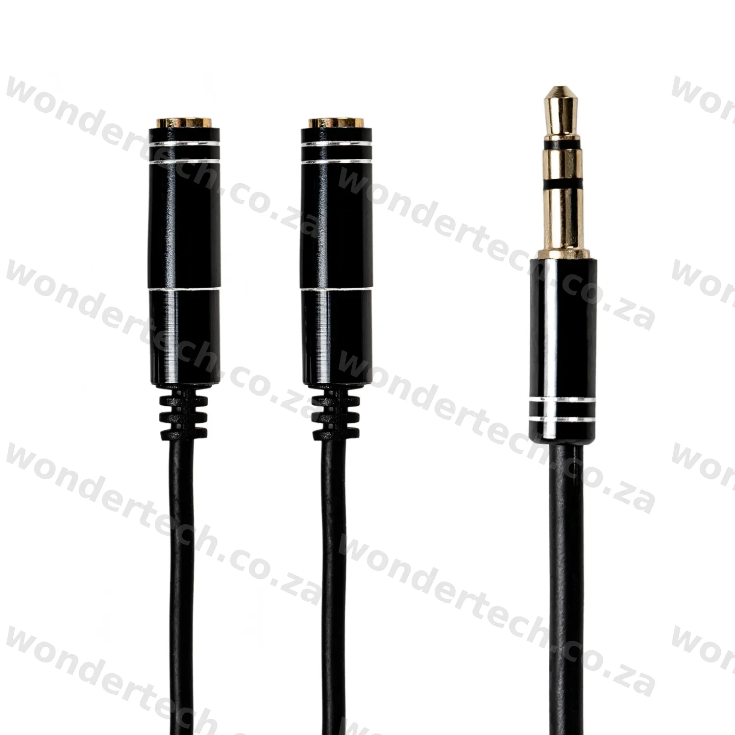 Gizzu 3-Pole Audio Splitter Cable - Black