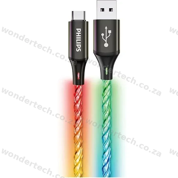 USB A-C CABLE RGB 18W