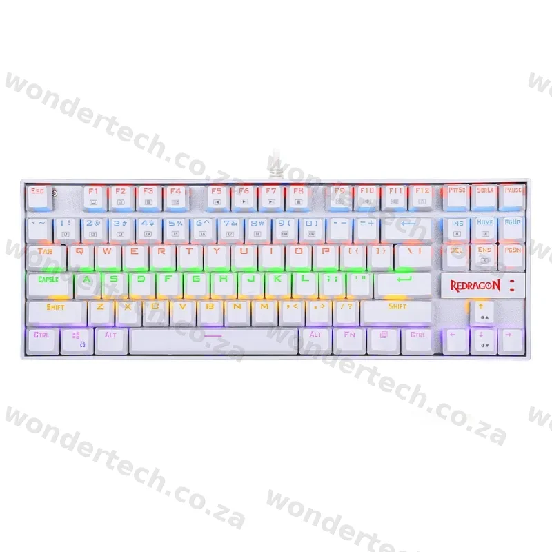 REDRAGON KUMARA Mechanical 87 Key|RGB Backlit Gaming Keyboard - White