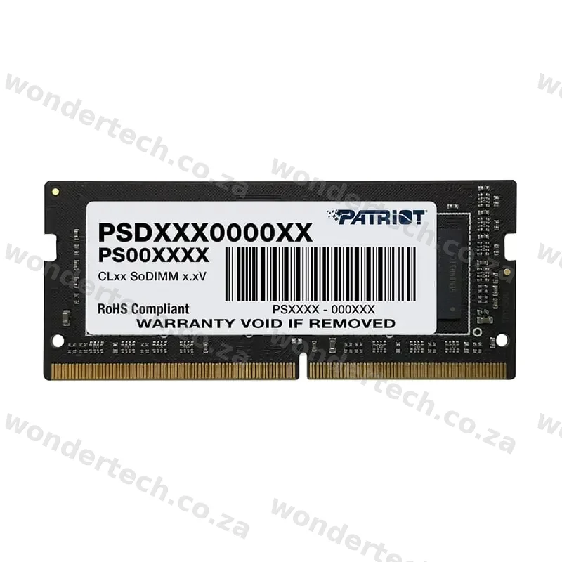 Patriot Signature Line 8GB DDR4 3200MHz Single Rank SODIMM Notebook Memory