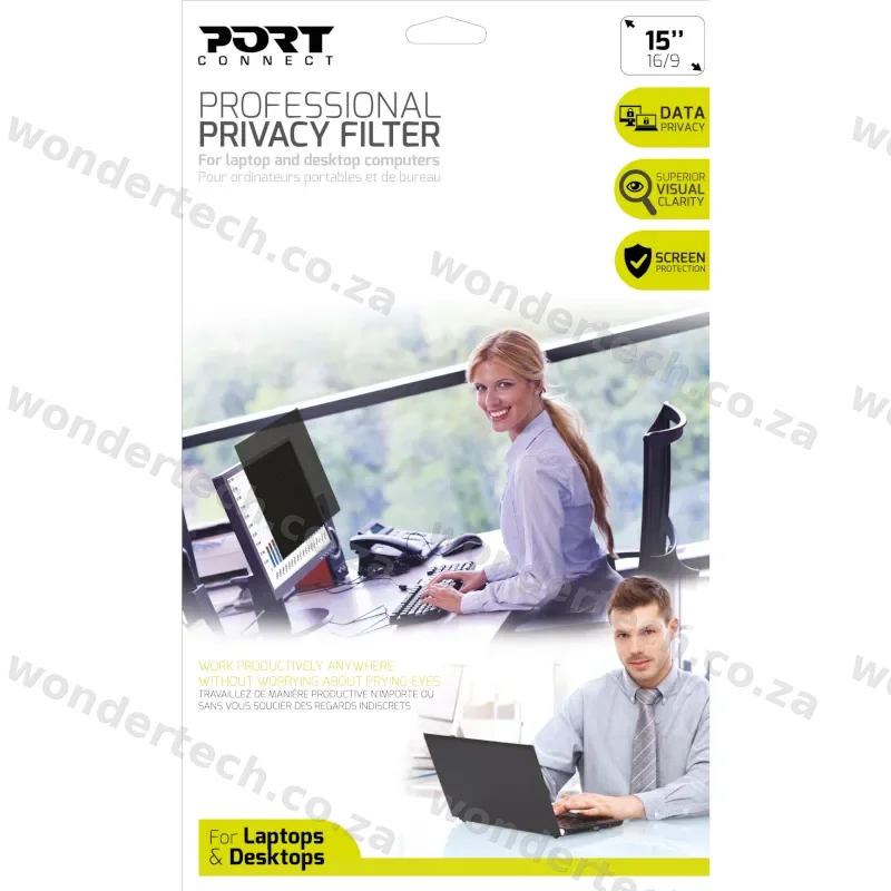Port Connect 2D Professional Privacy Filter 15.6"
