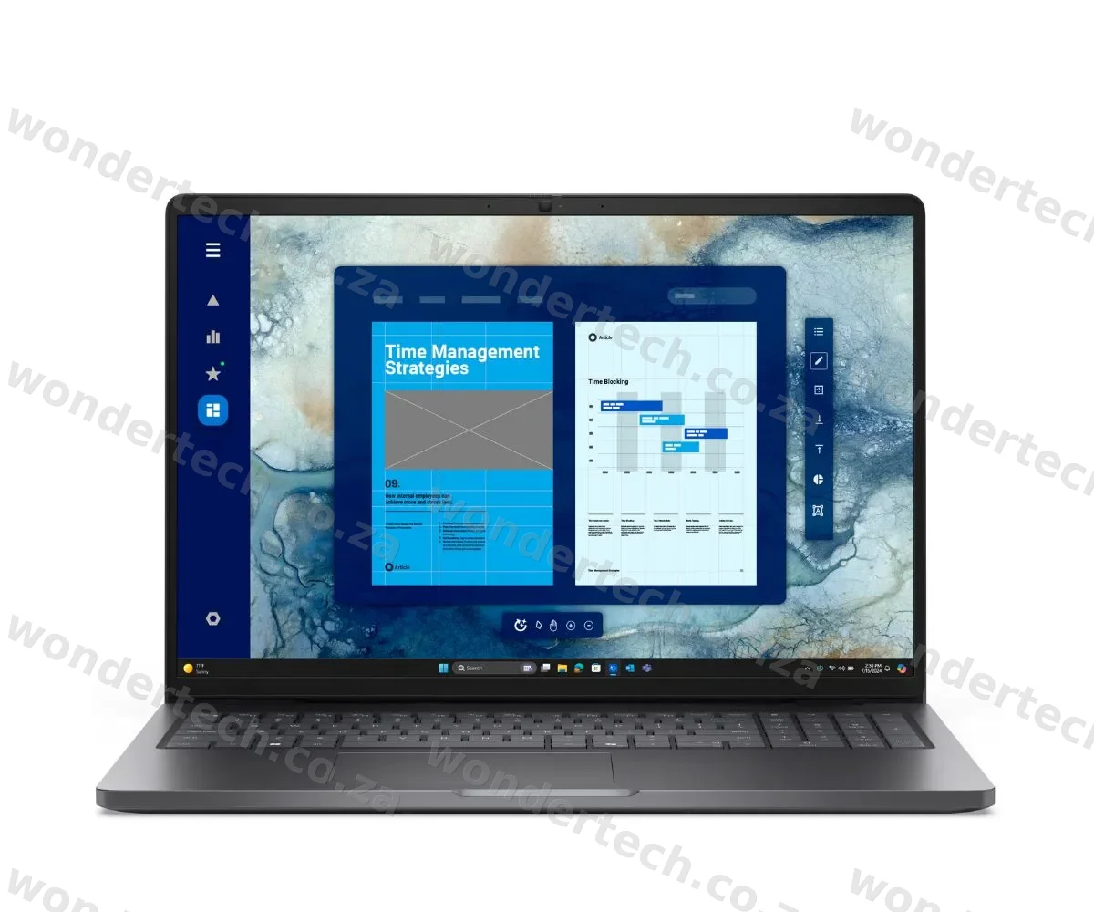 Dell Pro 16|U7 255U|16GB|512GB SSD|FgrPr|W11 Pro|IR Cam & Mic|WLAN + BT|16.0" FHD+|Backlit Kb|3 Cell ProSupport and Next Business Day Onsite Service 36 Months