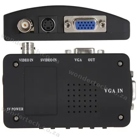 BNC + SVIDEO TO VGA