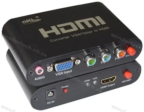 VGA TO HDMI CONVERTER, SUPPORT VGA/YPBPR