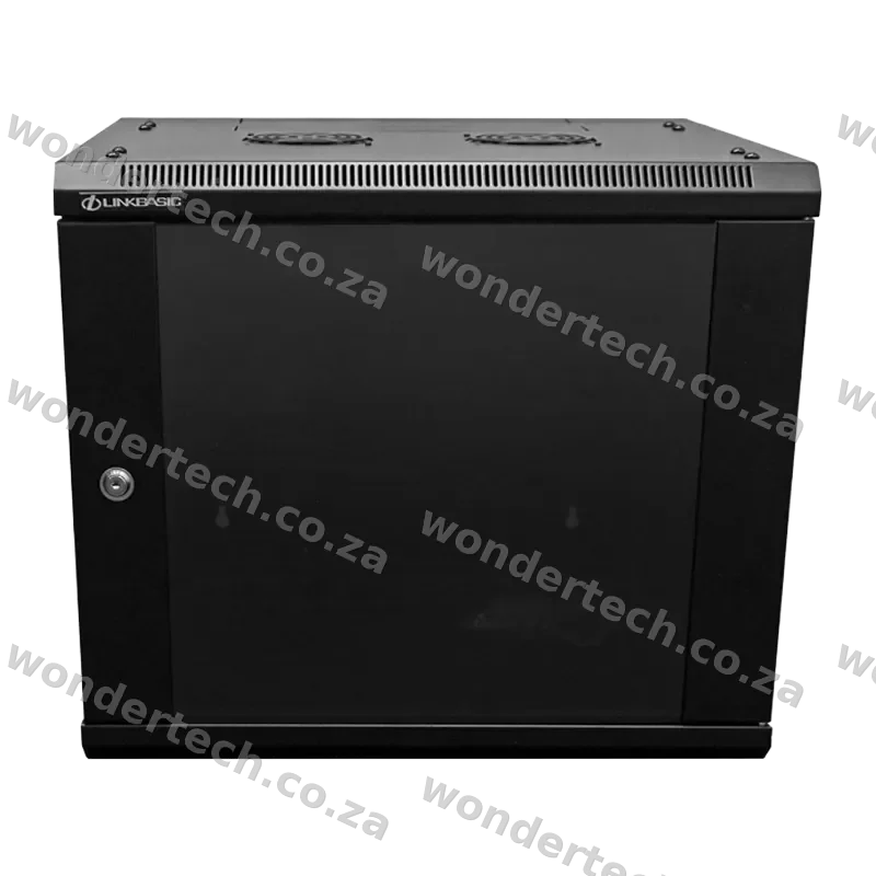 Wallbox CAB-9U1S-SF-GD 9u Swing Frame +  1 Shelf, 10Cage Nuts, Glass Door **PDU sold separate**