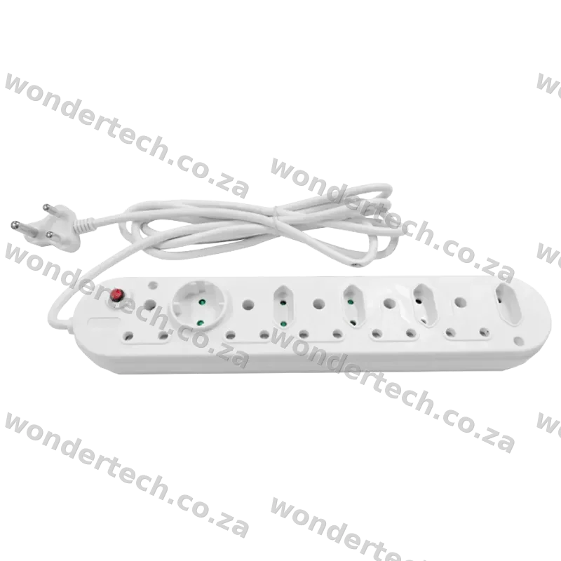 10-way plastic PDU, 5x16A, 5X5A, 3m lead