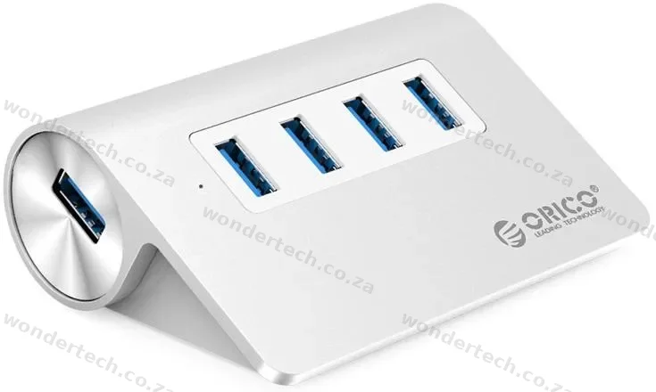 4 PORT USB 3.0 HUB SILVER