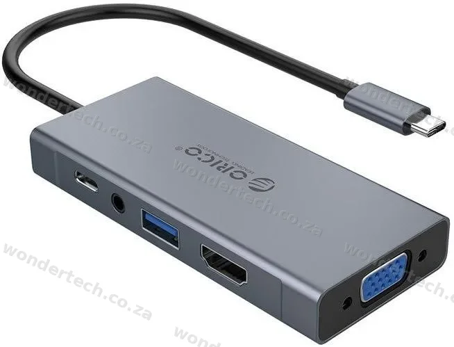 ORICO 5 IN 1 HDMI USB3.0VGA TYPE-C DOCK