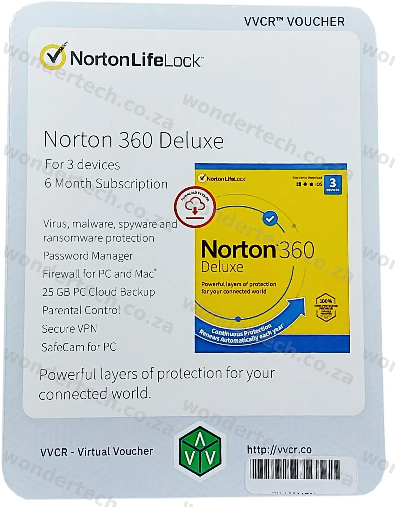 NORTON 360 DELUXE 3DEVICE 6MONTHS