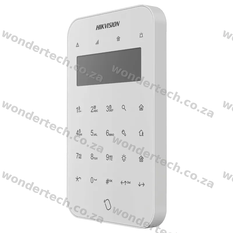 Wireless keypad with LCD screen