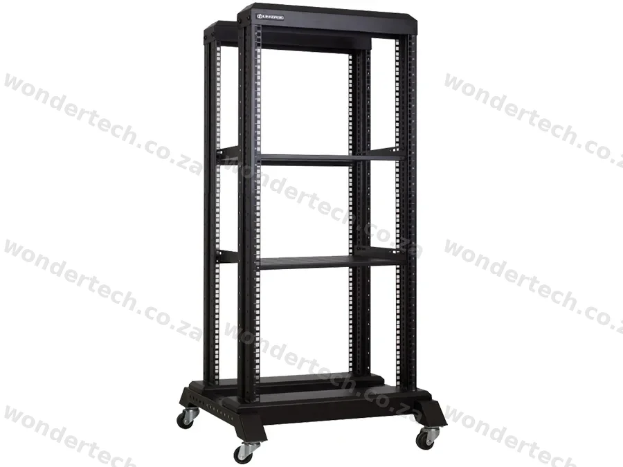 Linkbasic 22U 600 Deep Open Rack & 2 Shelves