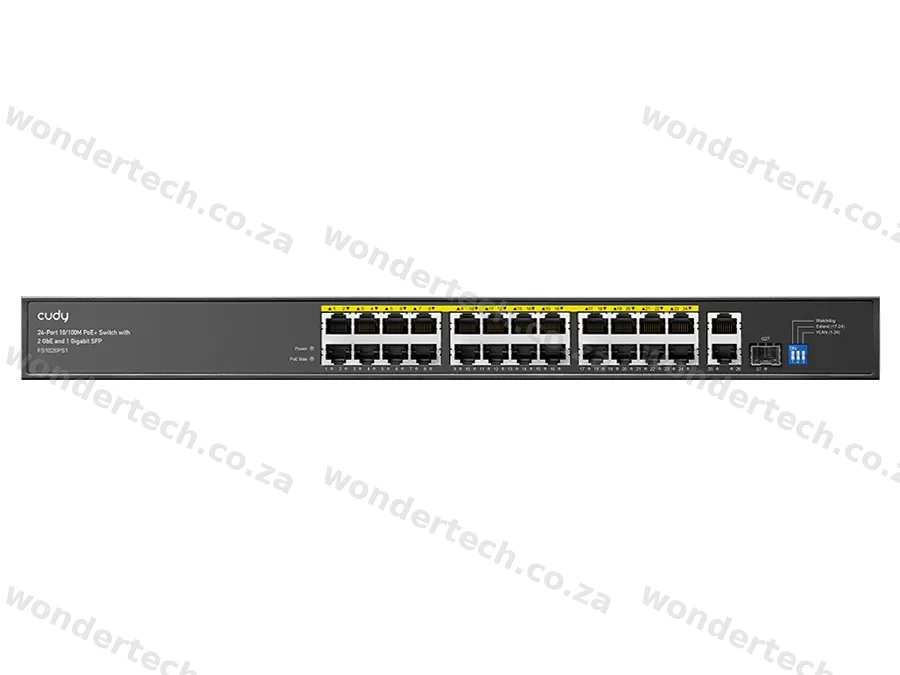 Cudy 24 Port Fast Ethernet PoE 290W 2 Gigabit 1SFP Switch