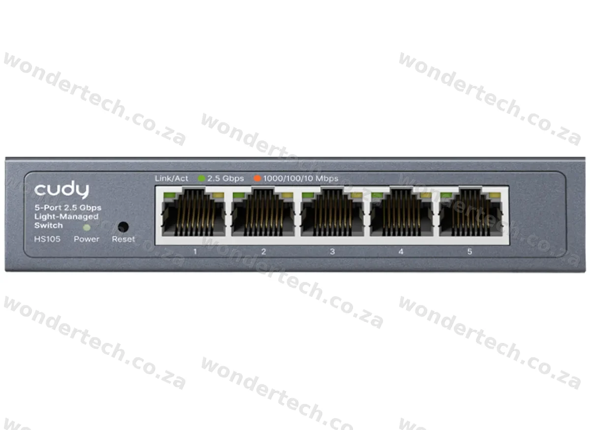 Cudy 5 Port 2.5Gbps Ethernet Metal Desktop Switch