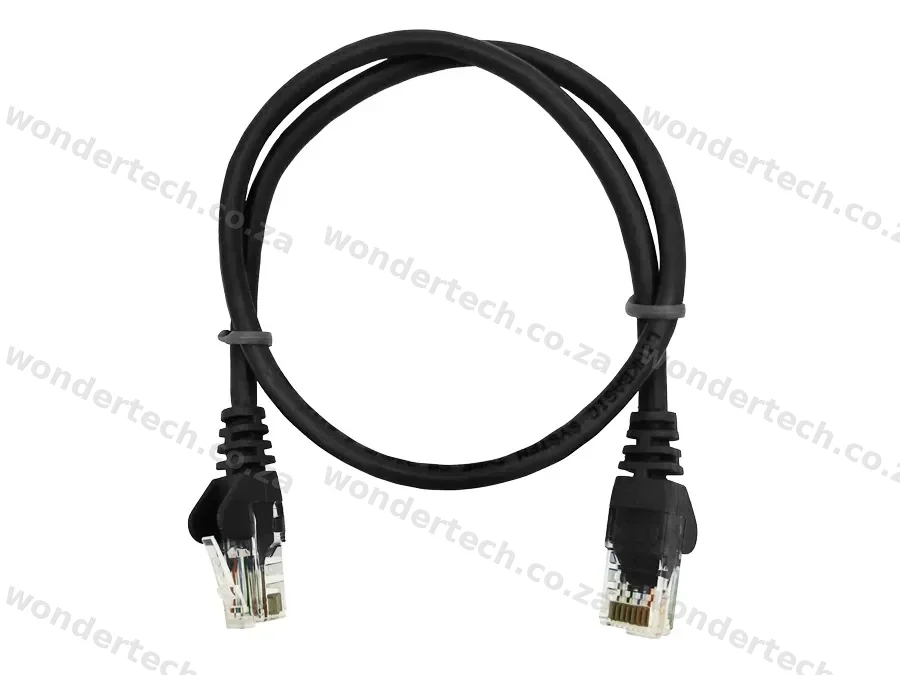 Linkbasic 50cm UTP Cat5e Flylead Black