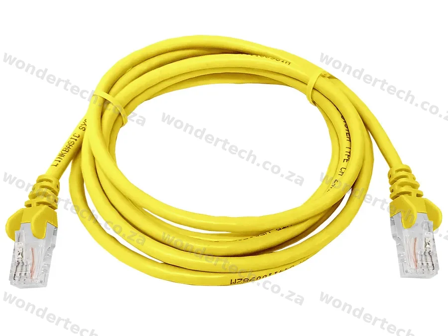 Linkbasic 2 Metre UTP Cat5e Flylead Yellow