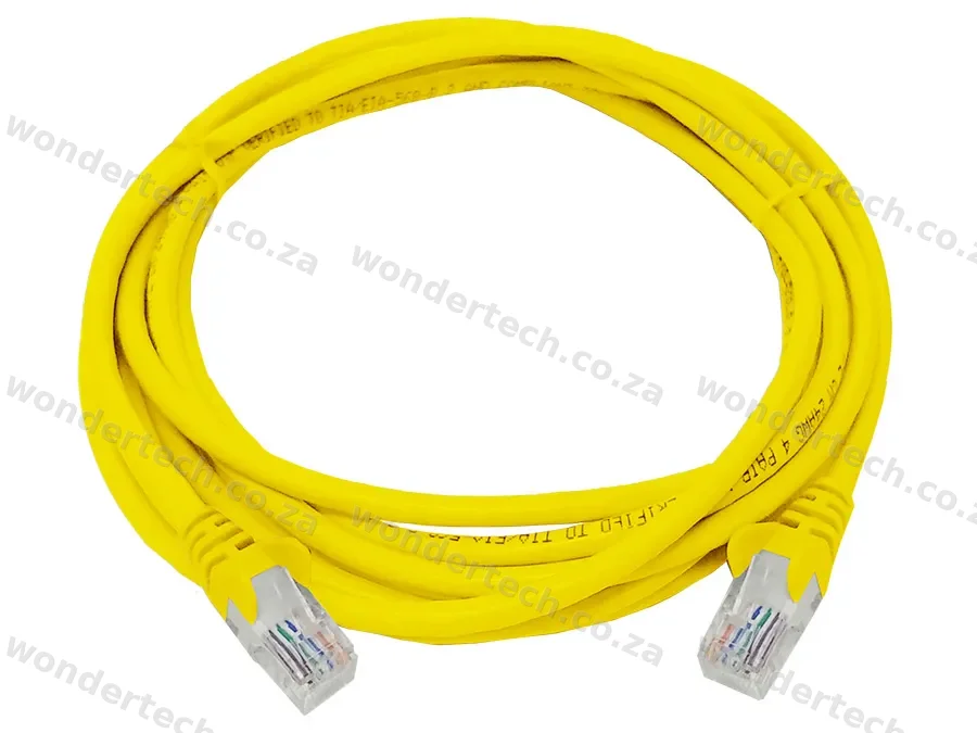 Linkbasic 3 Metre UTP Cat5e Flylead Yellow