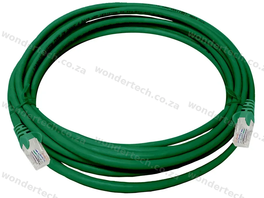 Linkbasic 5 Metre UTP Cat5e Flylead Green