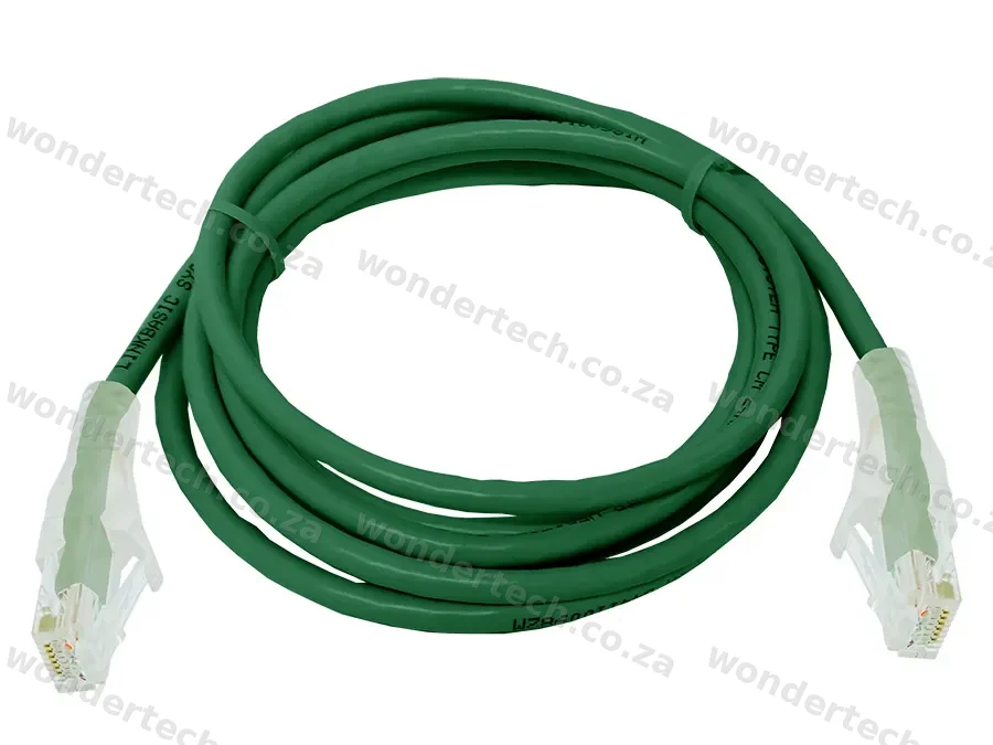 Linkbasic 2 Metre UTP Cat6 Flylead Green
