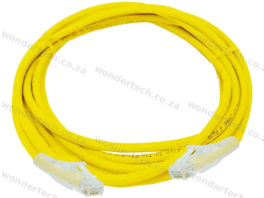 Linkbasic 3 Metre UTP Cat6 Flylead Yellow
