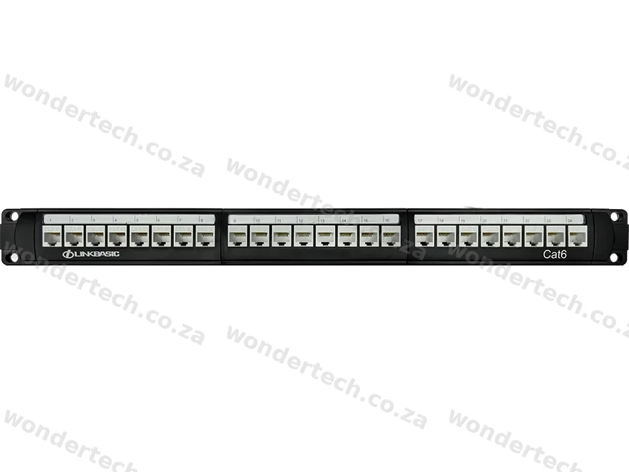 Linkbasic 24 Port Cat6 Rack Mount Patch Panel