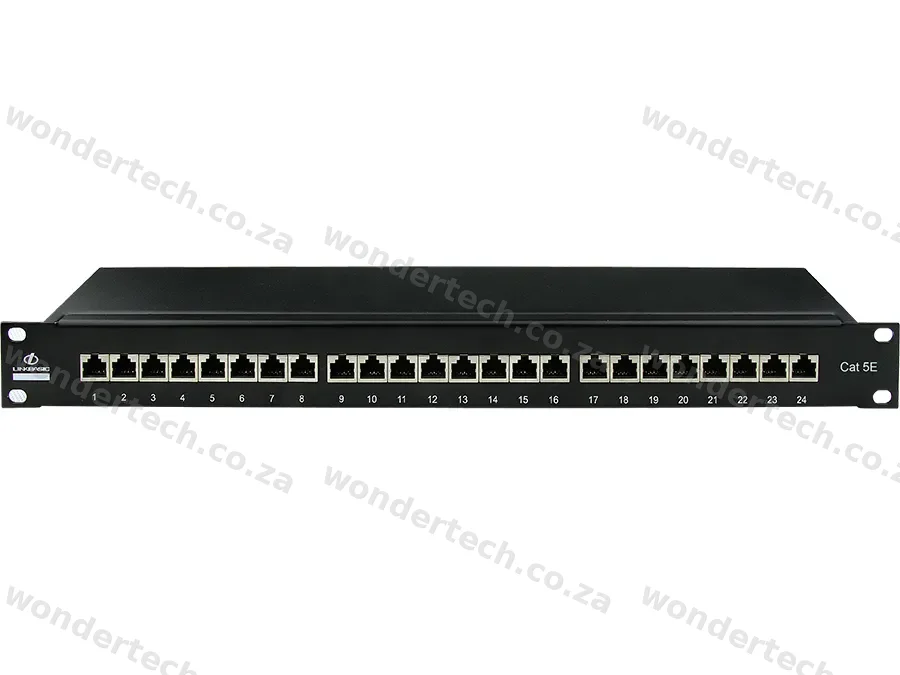 Linkbasic 24 Port Cat5e Shielded Rack Mount Patch Panel