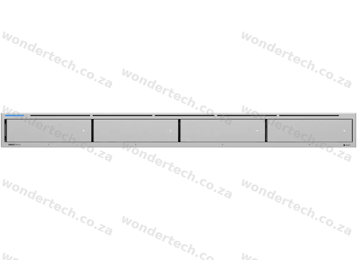 Ubiquiti UniFi NAS Pro 4 1U 4 Drive Bays 2 NVMe Slots and 1Gbps Ethernet