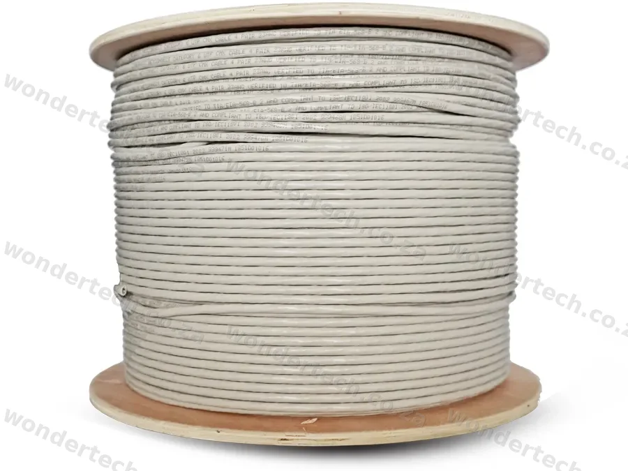 Linkbasic 500m Drum Cat6 Solid Grey UTP Cable