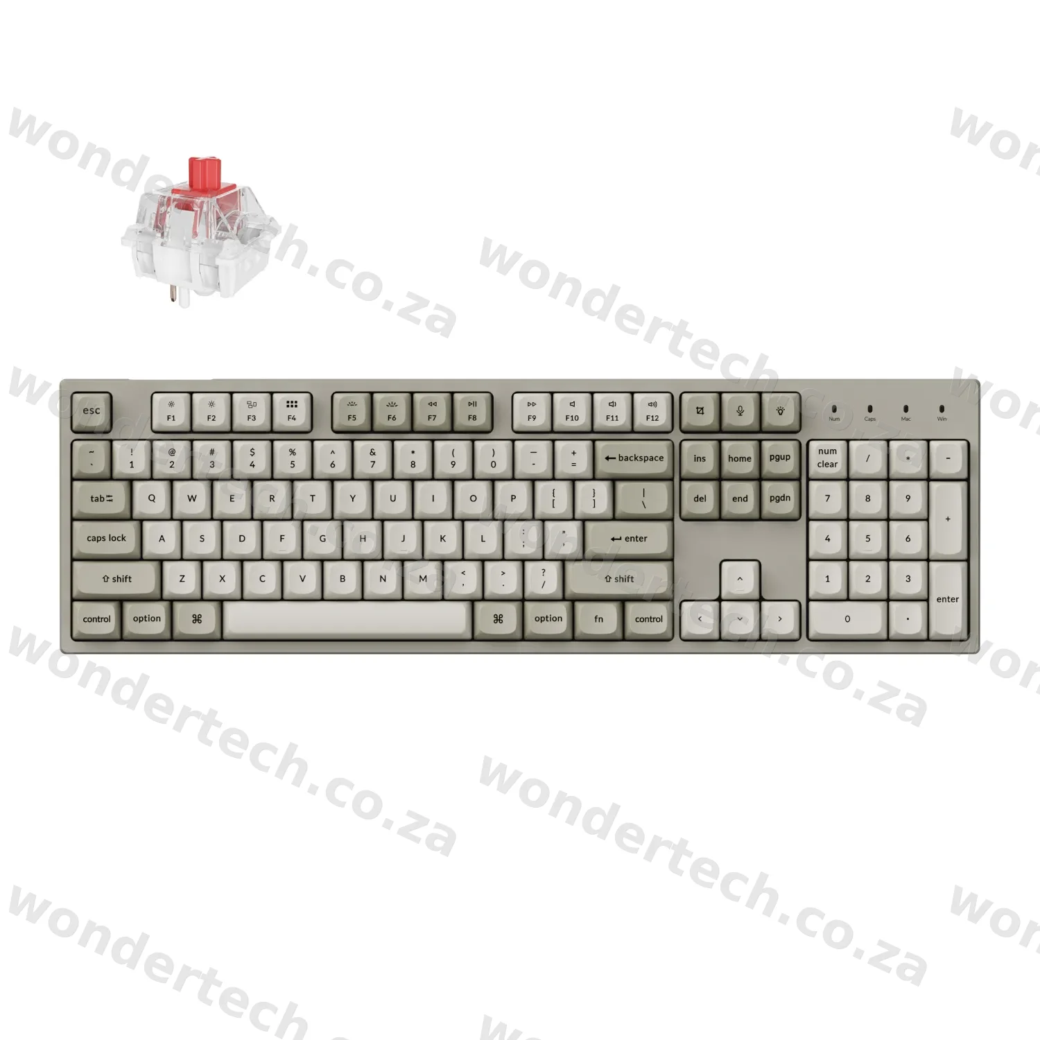 Keychron C2 Pro 100% 8K Super Red Switch Hot-Swap RGB Wired Custom Mechanical Keyboard
