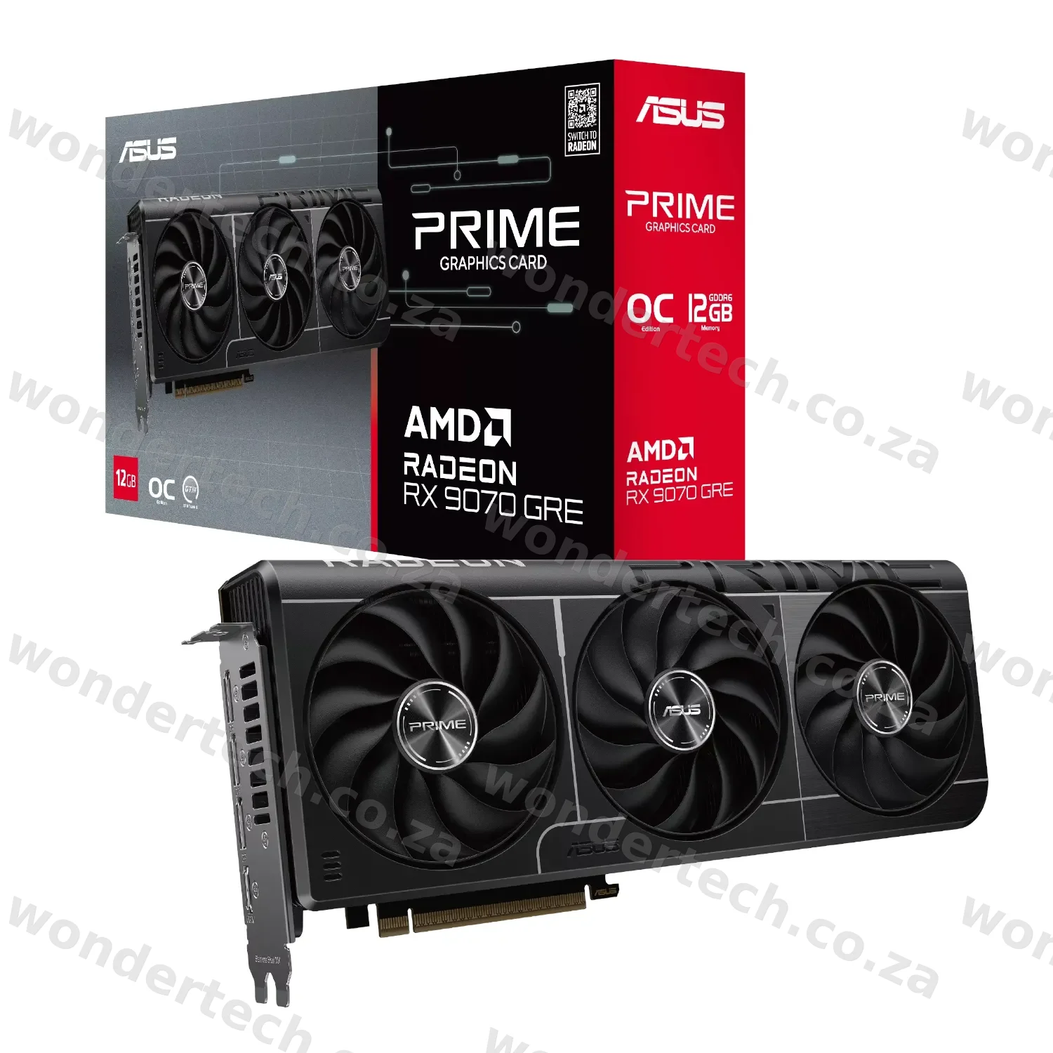 ASUS Prime Radeon RX 9070 GRE EVO OC Edition 12GB GDDR6 Graphics Card