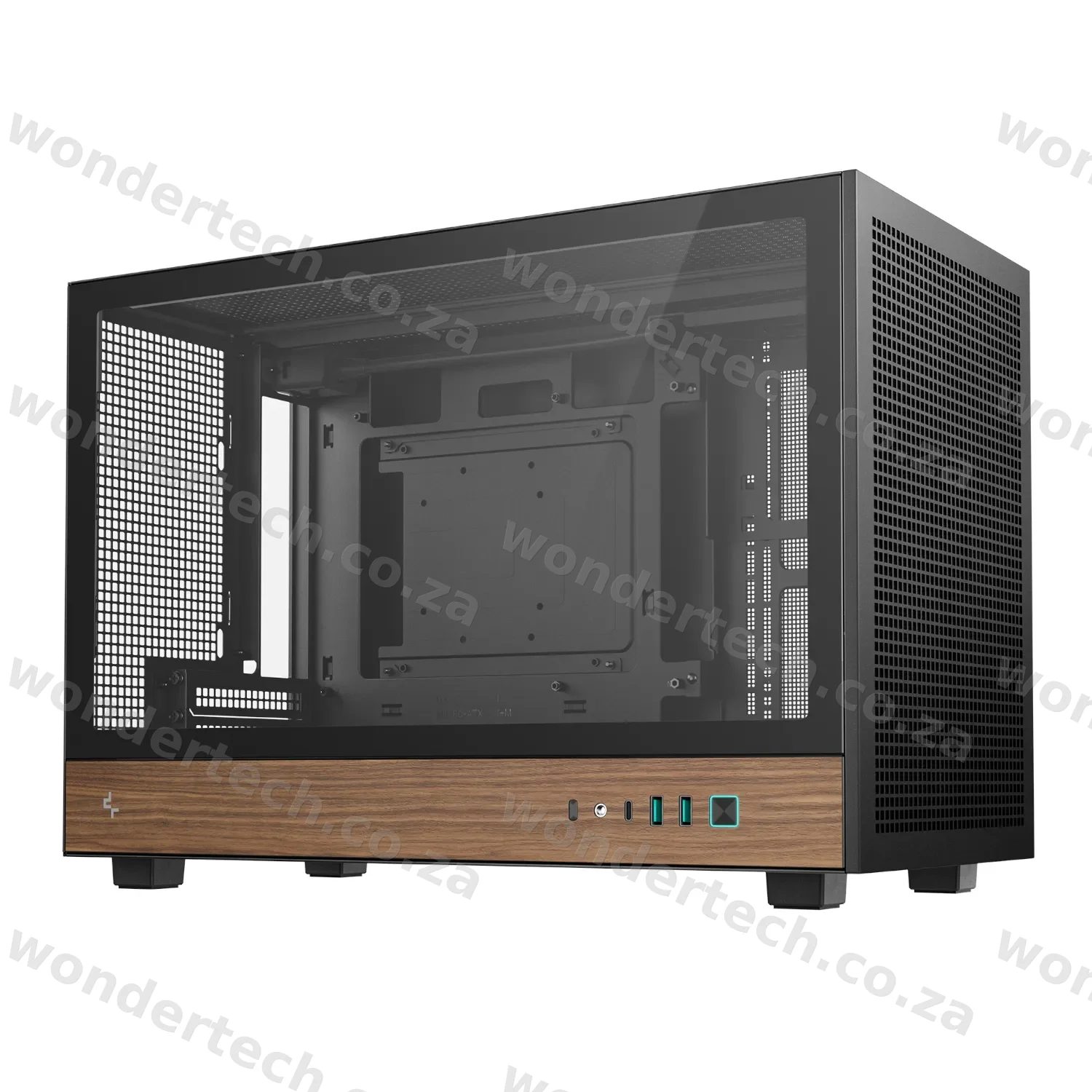 DeepCool CH260 Wood mATX Gaming Chassis - Black