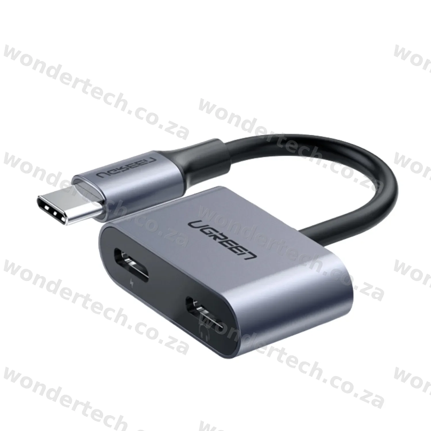 UGREEN USB Type-C Dual Audio and Charging Adapter (15W PD, 2-in-1 Splitter)