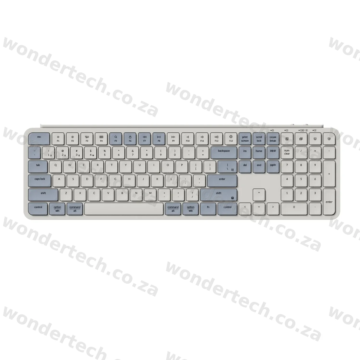 Keychron B6 Pro Ultra-Slim 100% Wireless Keyboard - Retro Blue