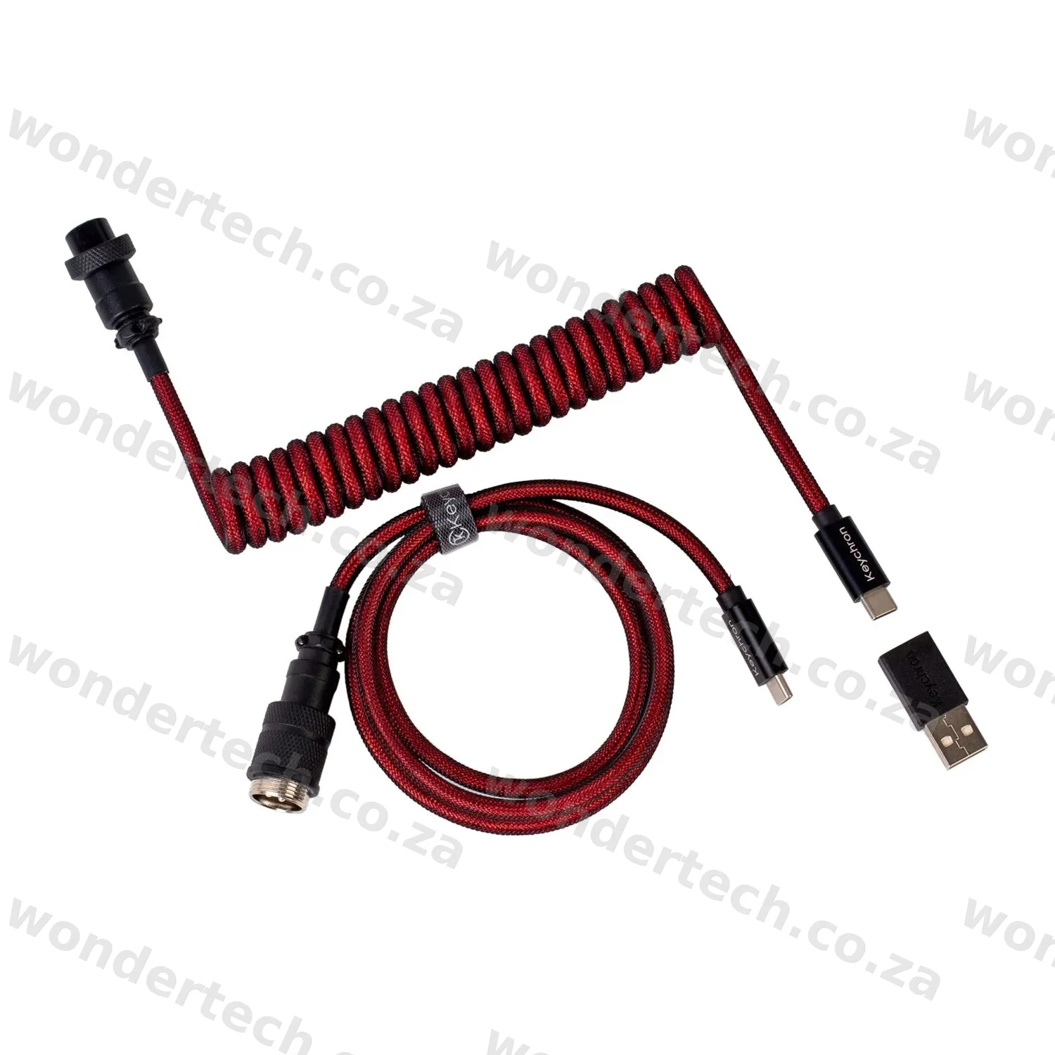 Keychron Coiled Aviator Cable - Red