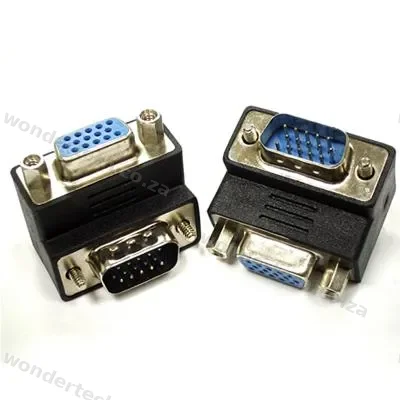 VGA MALE TO VGA FEMALE RA 90 DEGREE ADAP