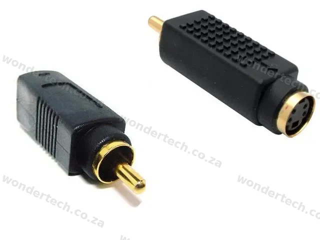 RCA: S-VIDEO FEMALE TO RCA MALE ADAPTOR
