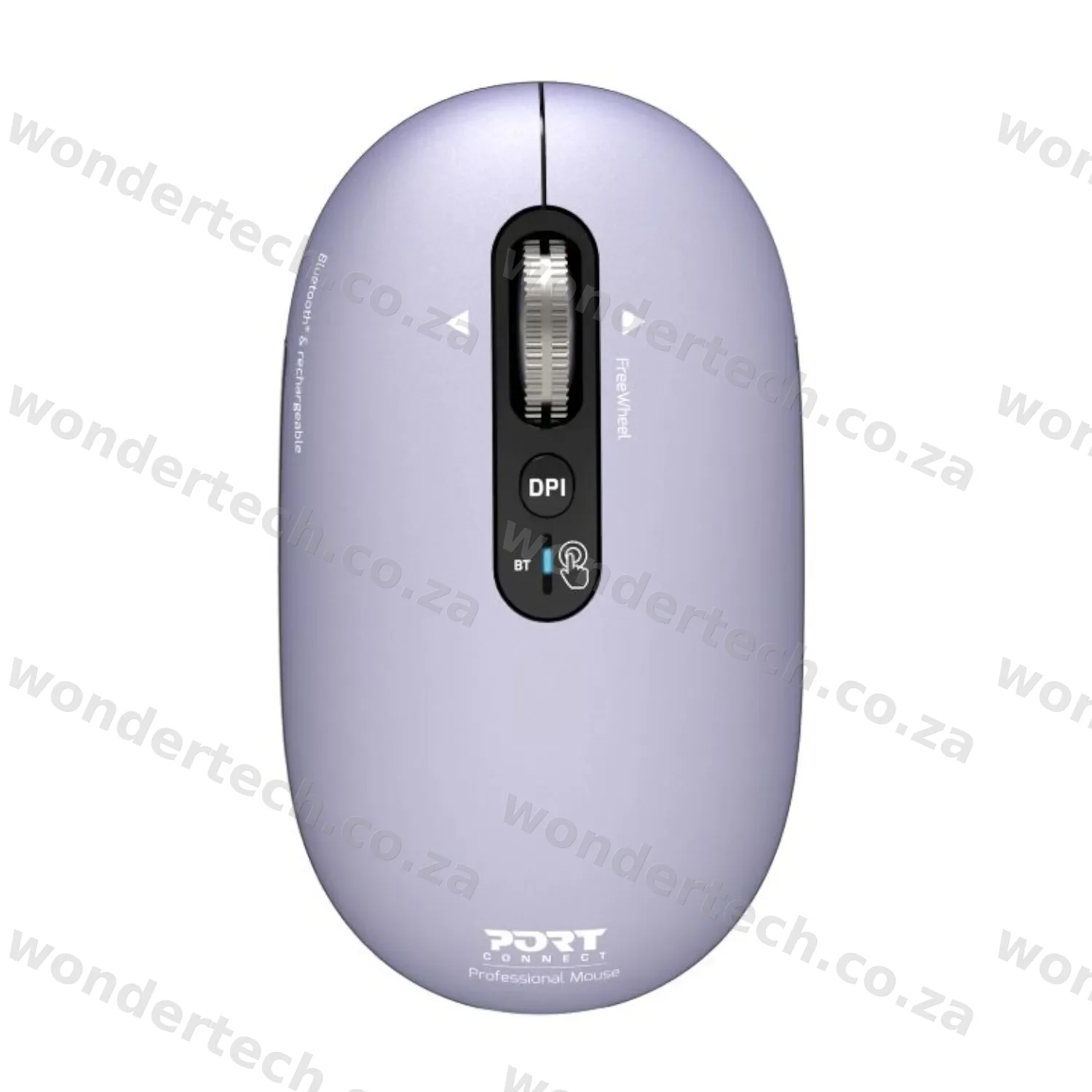 Port Connect PURE MAC Rechargeable Wireless and Bluetooth Mouse - Iris