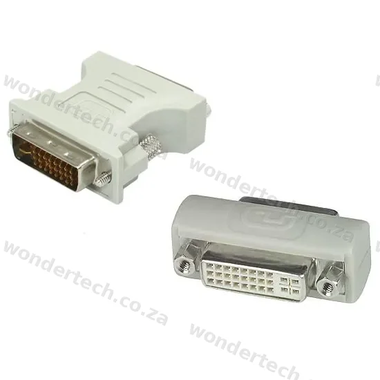 DVI-I MALE TO DVI-I FEMALE ADAPTOR